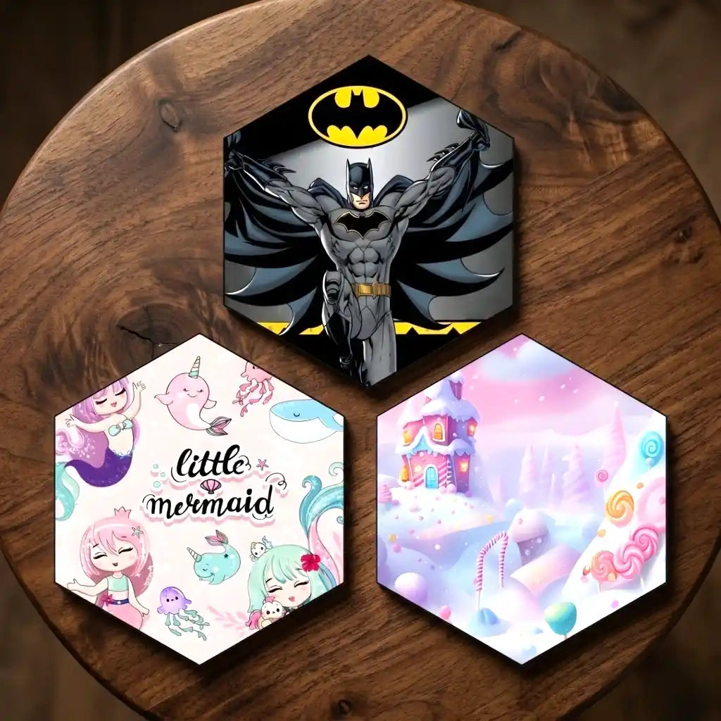 Personalised Printed MDF Coaster for Kids