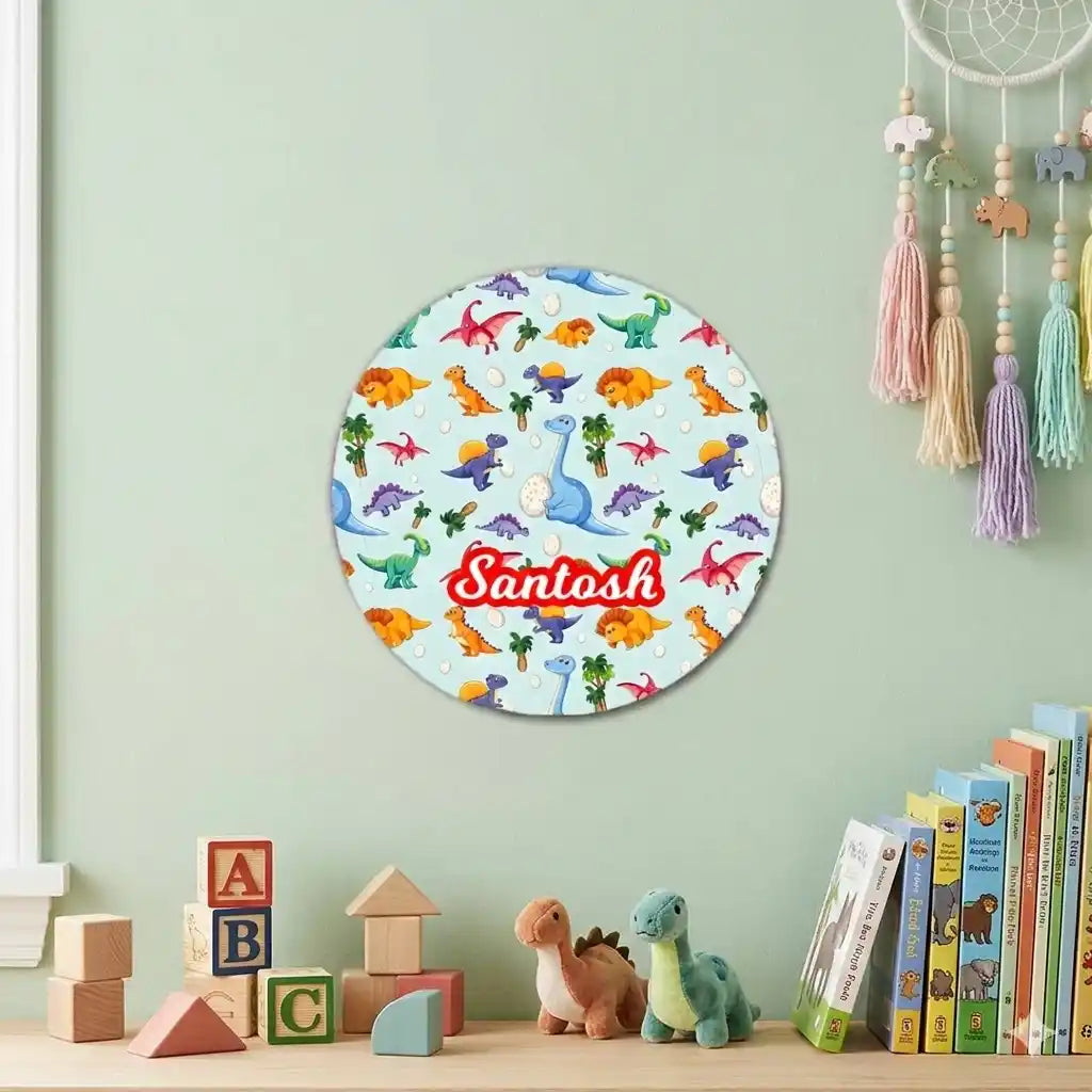 Personalised Round Wall Hanging for Kids