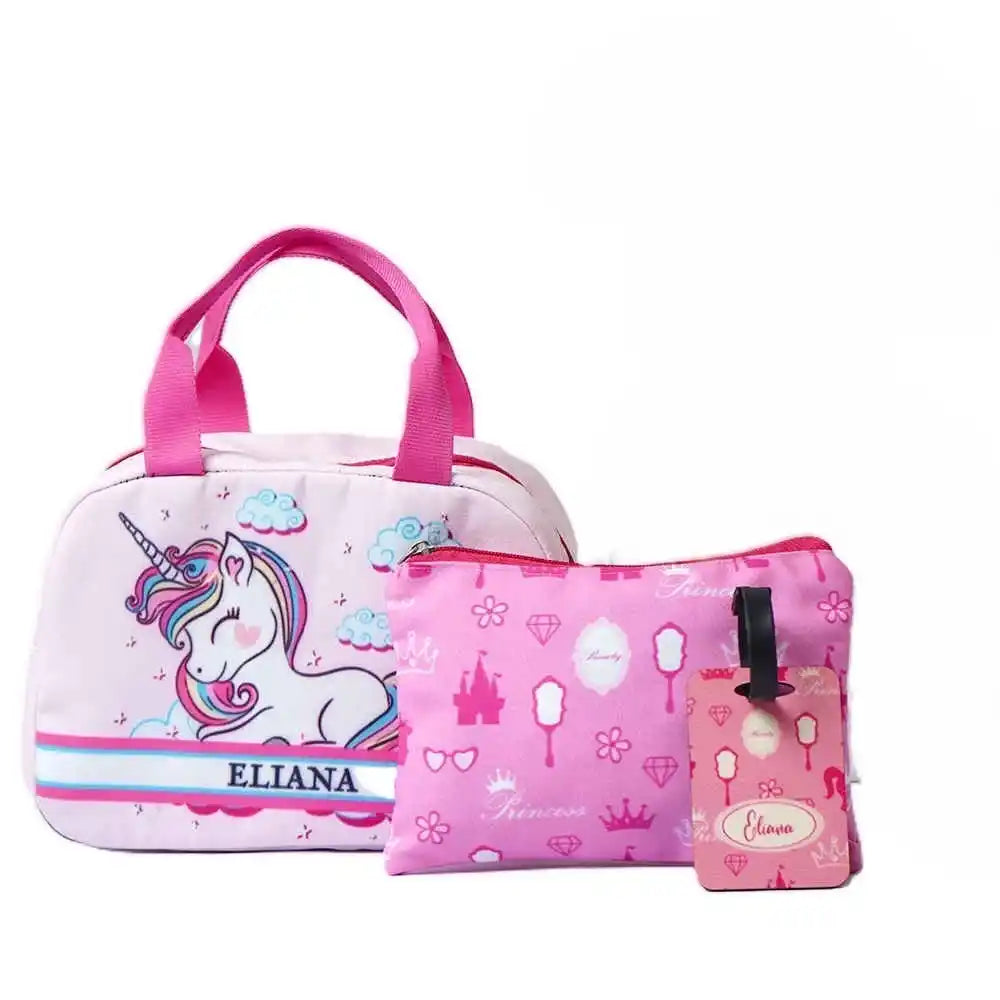 Personalised Printed Kids Lunch Bag Combo Gift Set
