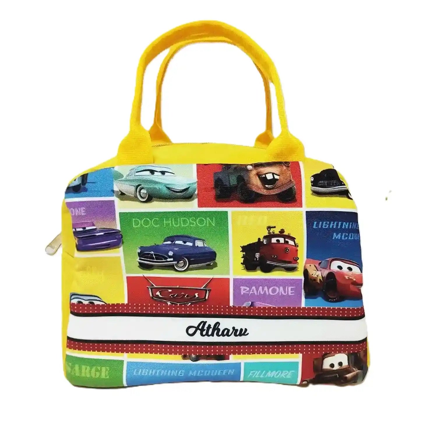 Personalized Printed Kids Lunch Bag With Handle Combo