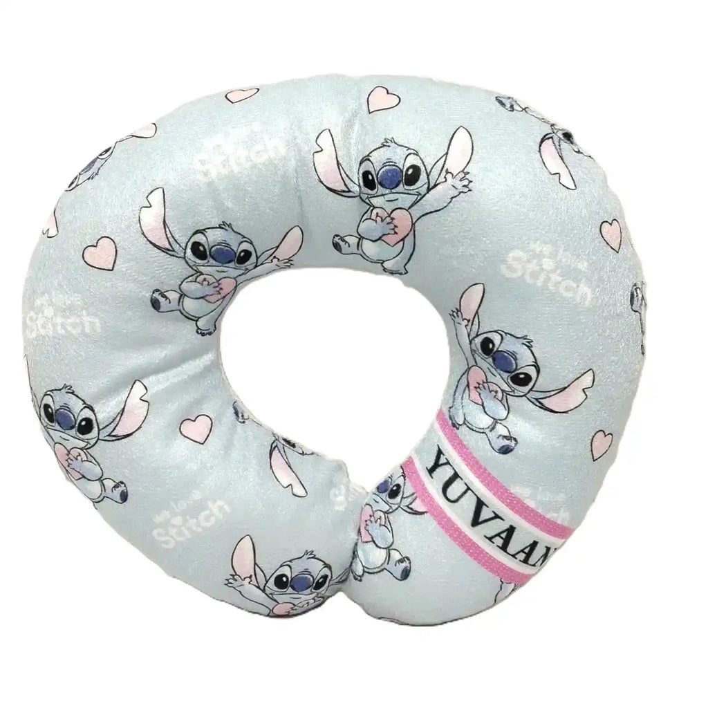 Personalised Kids Neck Pillow & Passport Cover Combo Gift Set