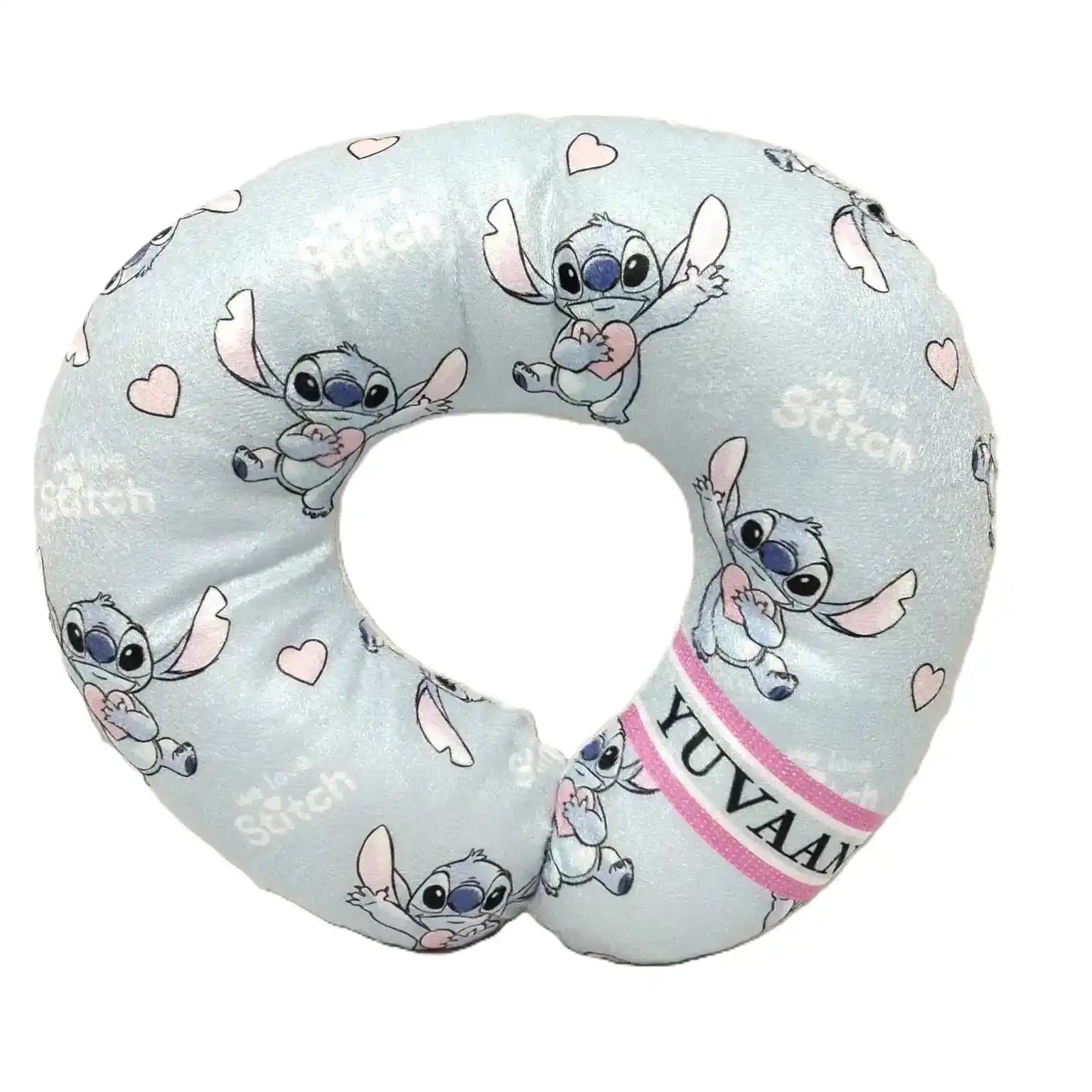 Personalised Kids Neck Pillow & Passport Cover Combo Gift Set