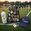 Personalized Drawstring Bag with Cap Combo for Kids