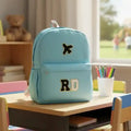 Personalized Kids Backpack with Patch and Initial Letter
