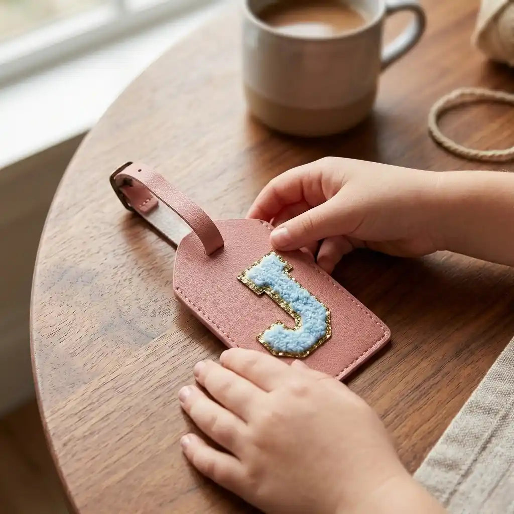 Personalized Kids Luggage Tag with Initial