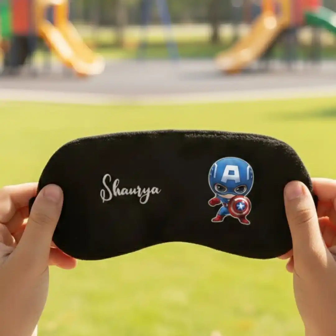 Personalized Kids Velvet Eye Mask