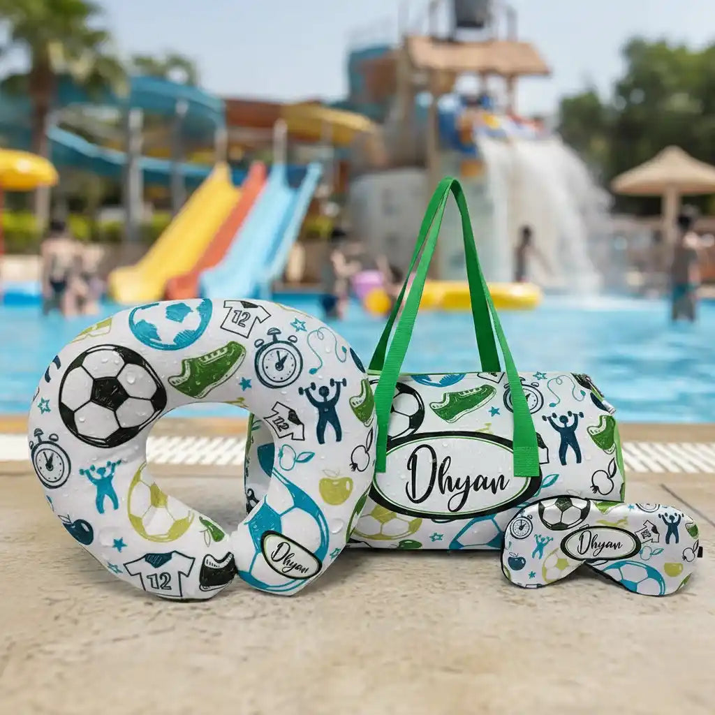 Personalized Printed Kids Duffle Bag Combo Gift Set