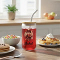 Personalized Printed Kids Glass Straw Tumbler
