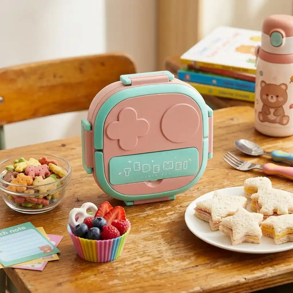 Personalized Steel Compartment Lunch Box for Kids