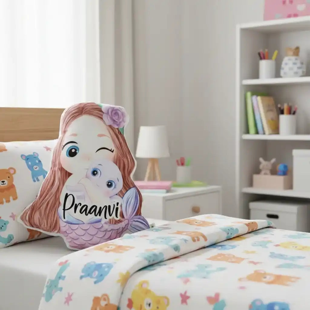 Personalized Velvet Plush Pillow for Kids