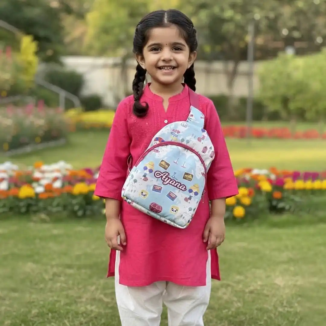Personalized Printed Chest Bag for Kids
