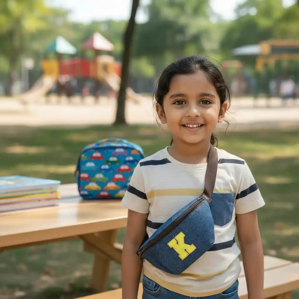Personalized Denim Chest Bag for Kids