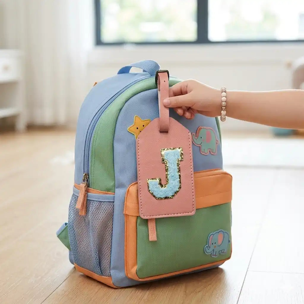 Kids Luggage Tag with Initial