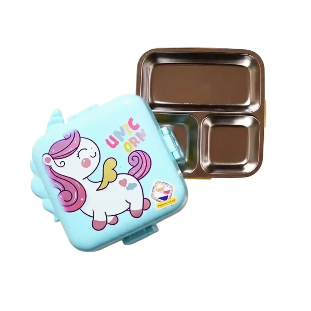 Personalized Steel Compartment Lunch Box for Kids