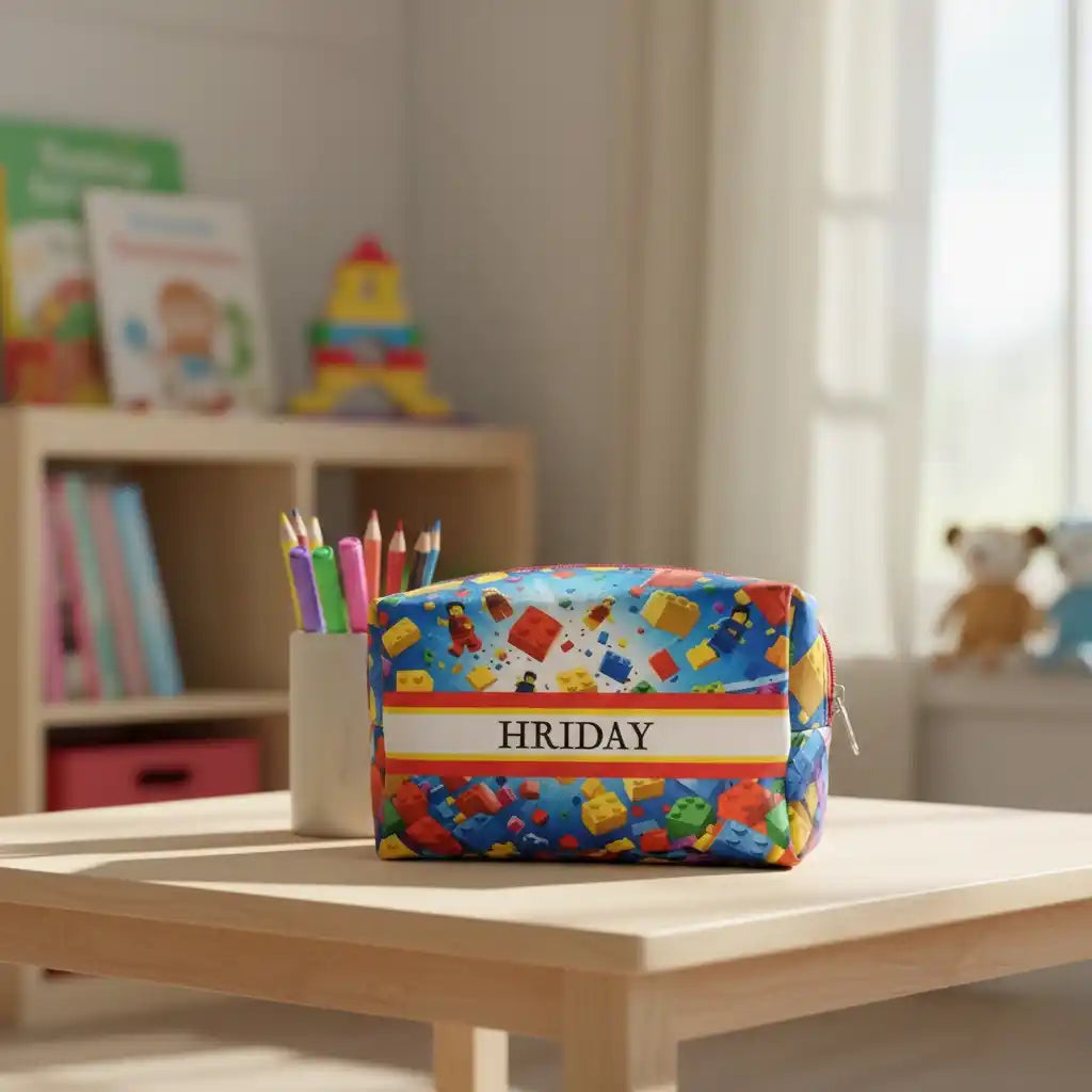 Personalized Printed Box Pouch for Kids