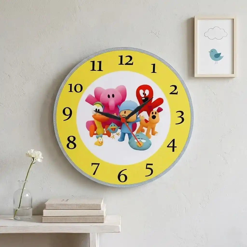 Personalized Printed Wall Clock for Kids
