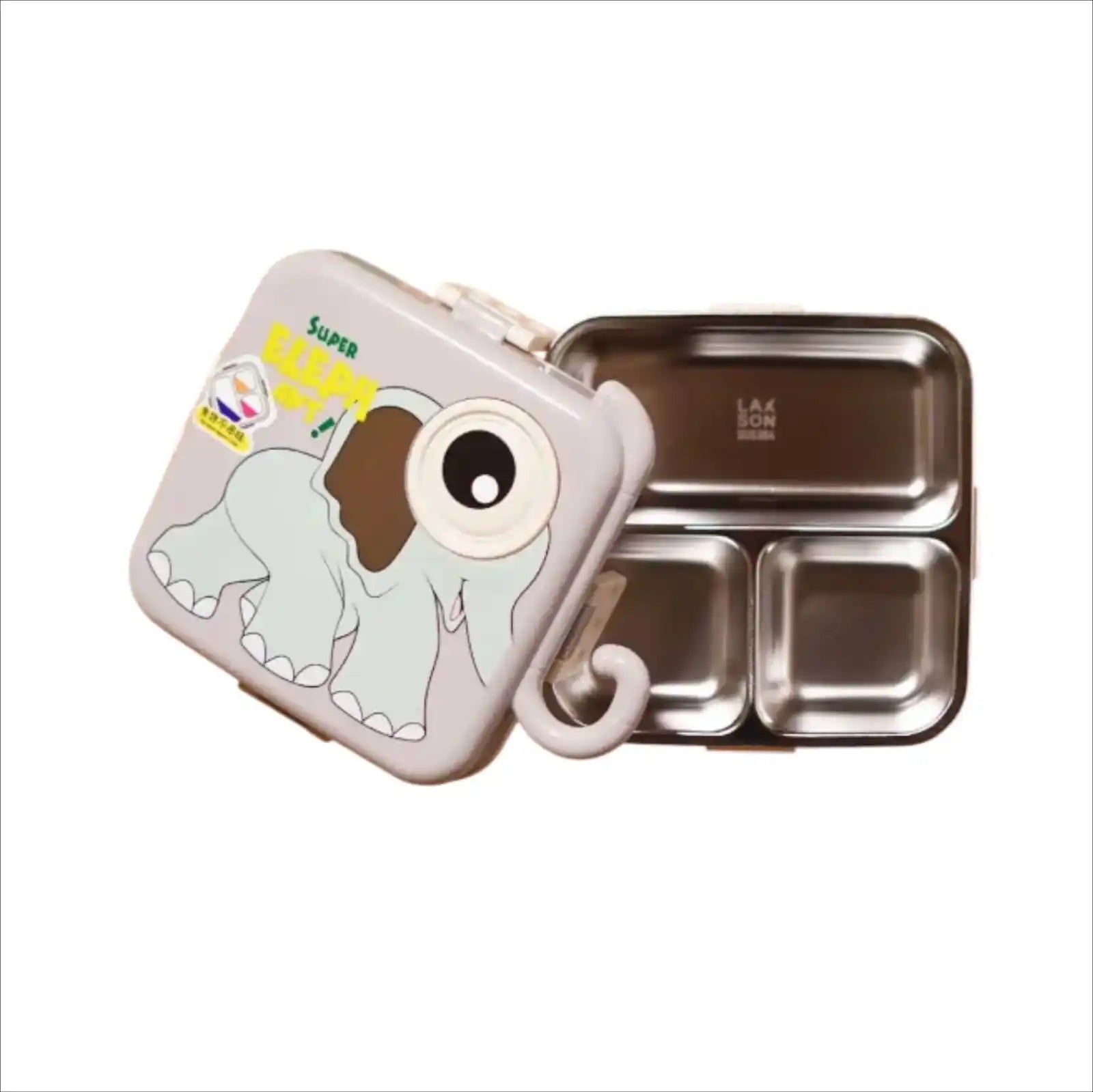 Stainless Steel Elephant Theme Lunch Box for Kids