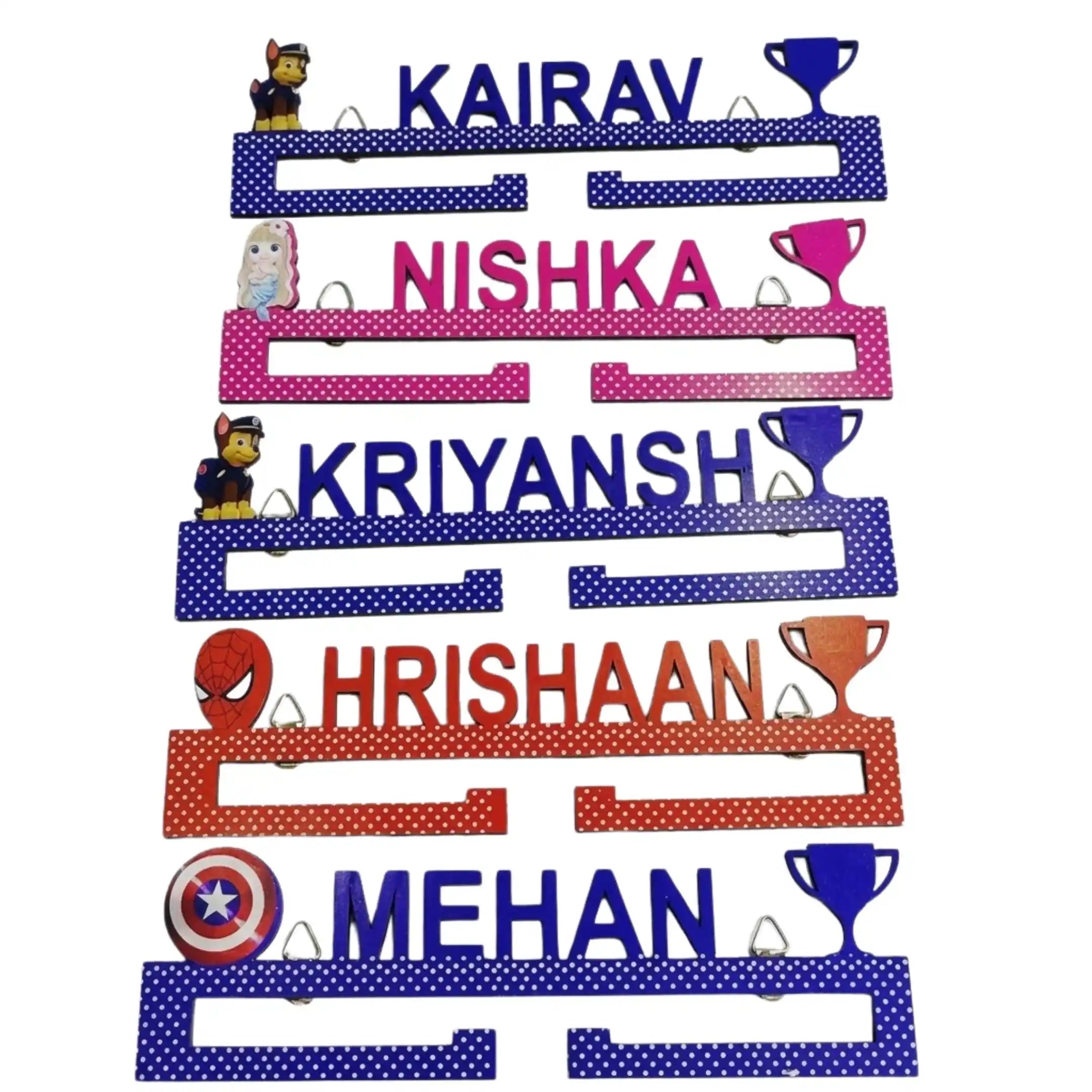 Personalized Winner Medal Organizer