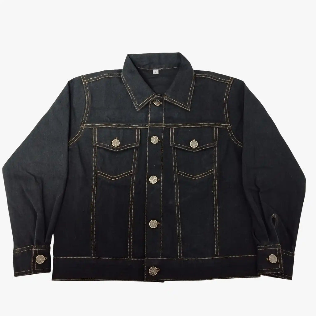 Personalised Denim Jacket for Kids - Black