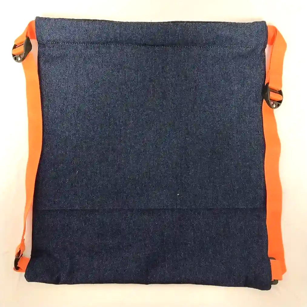 Denim Drawstring Bag 