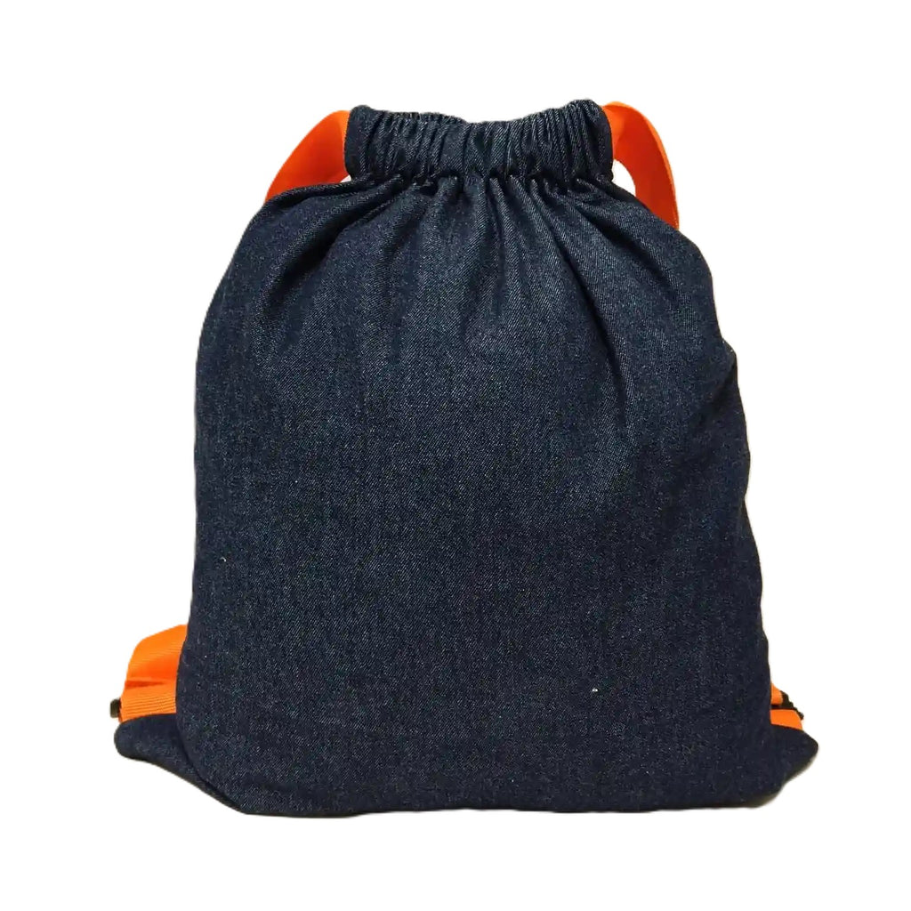 Denim Drawstring Bag