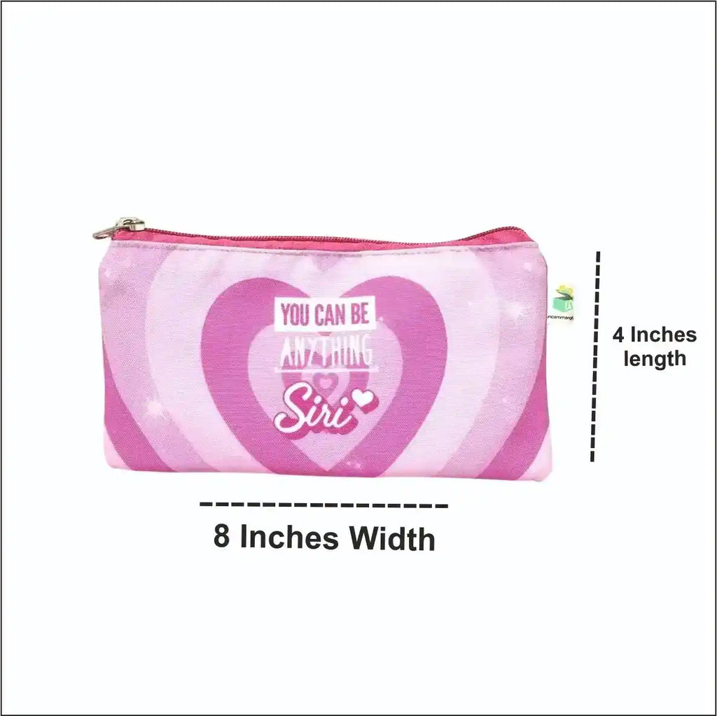 Personalised Printed Kids Drawstring Bag & Pencil Pouch Combo