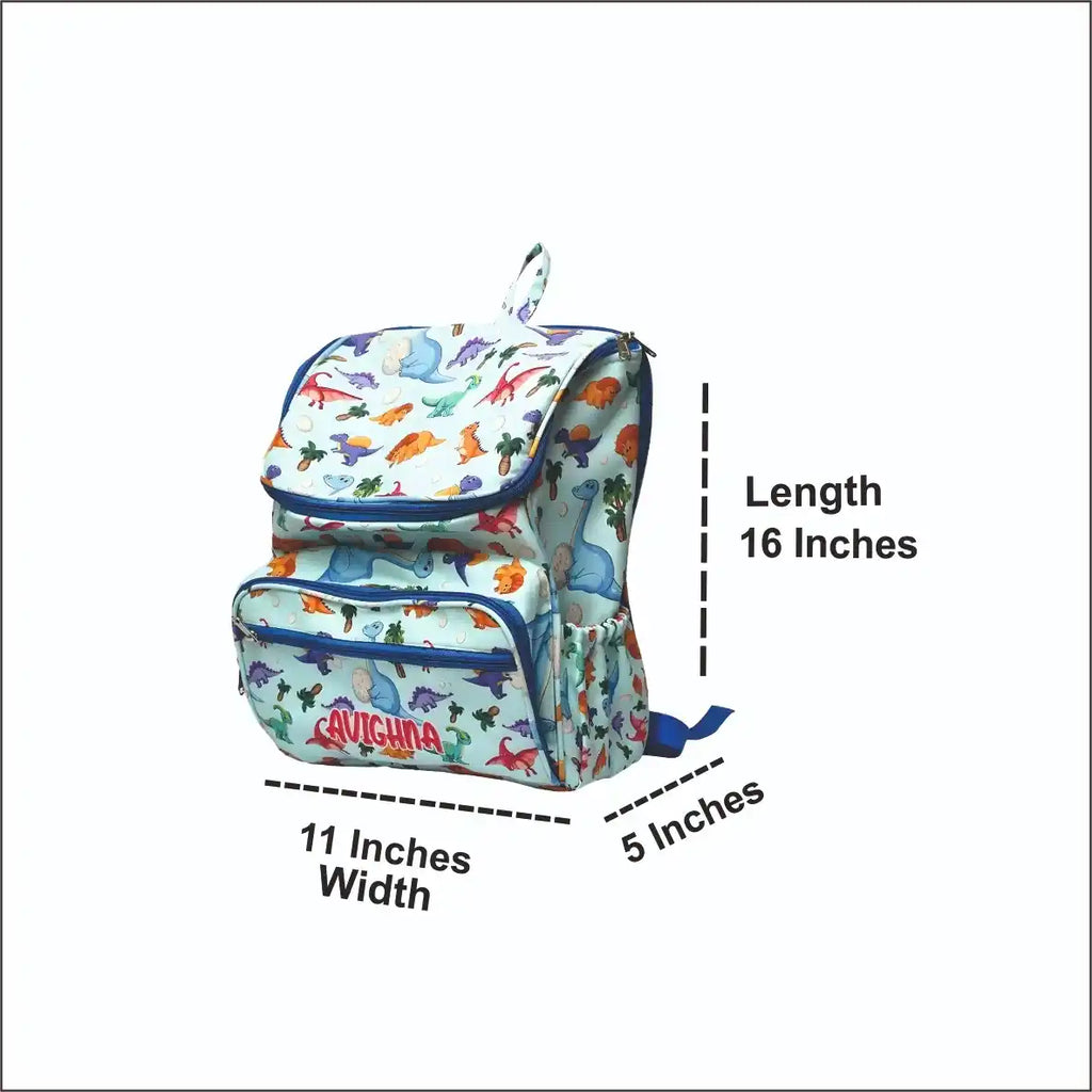 Animals Printed Personalized Diaper Bag