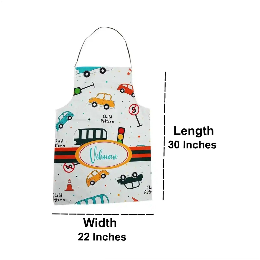 Personalised Canvas Cotton Kitchen Kids Apron