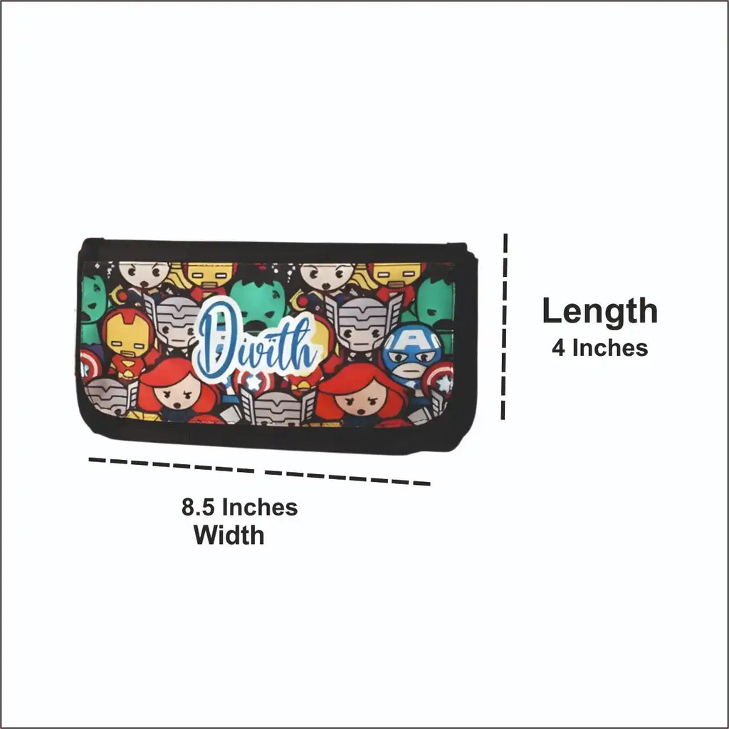 Personalized Printed Stationery Pouch for Kids