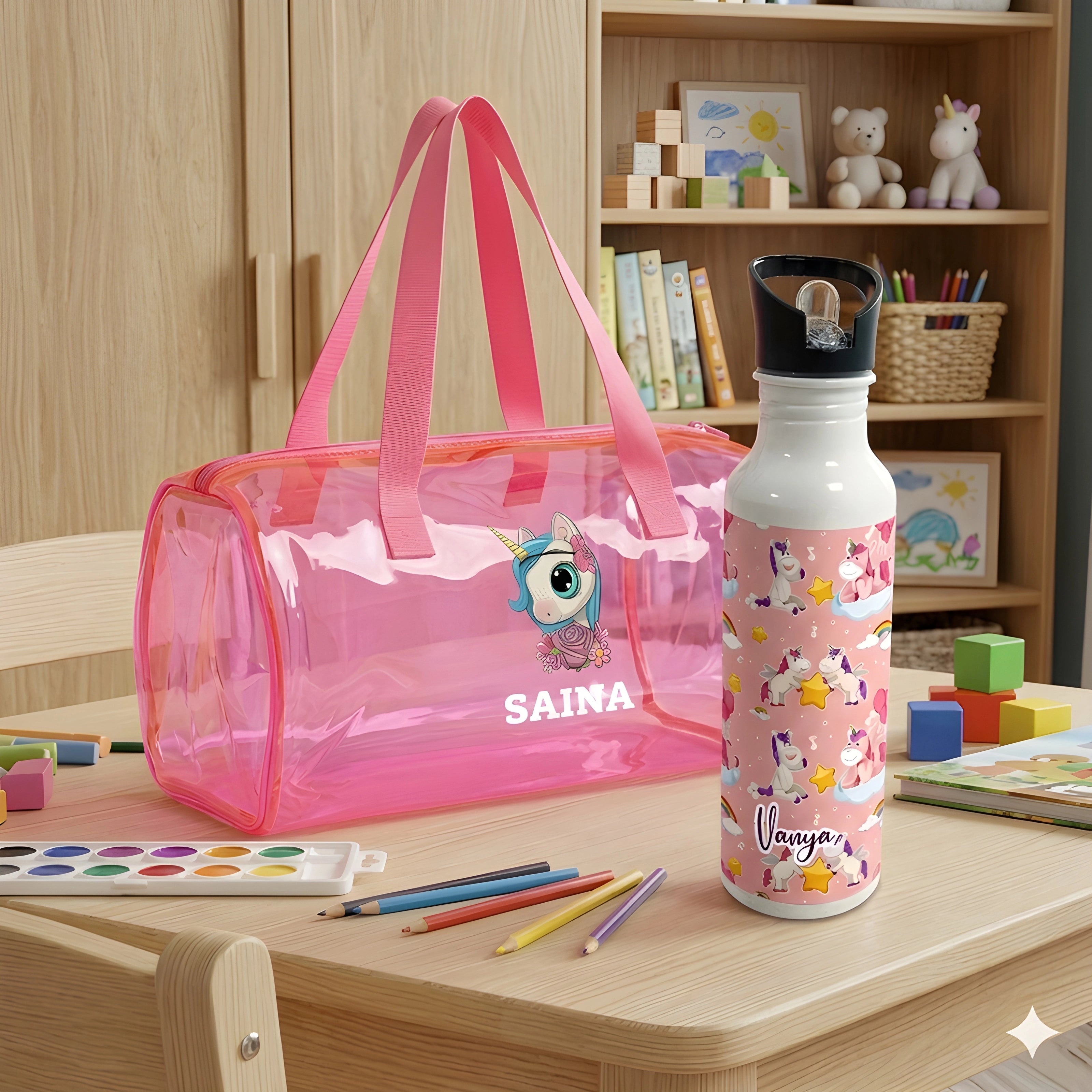 Jelly Duffle Bag & Bottle Hamper