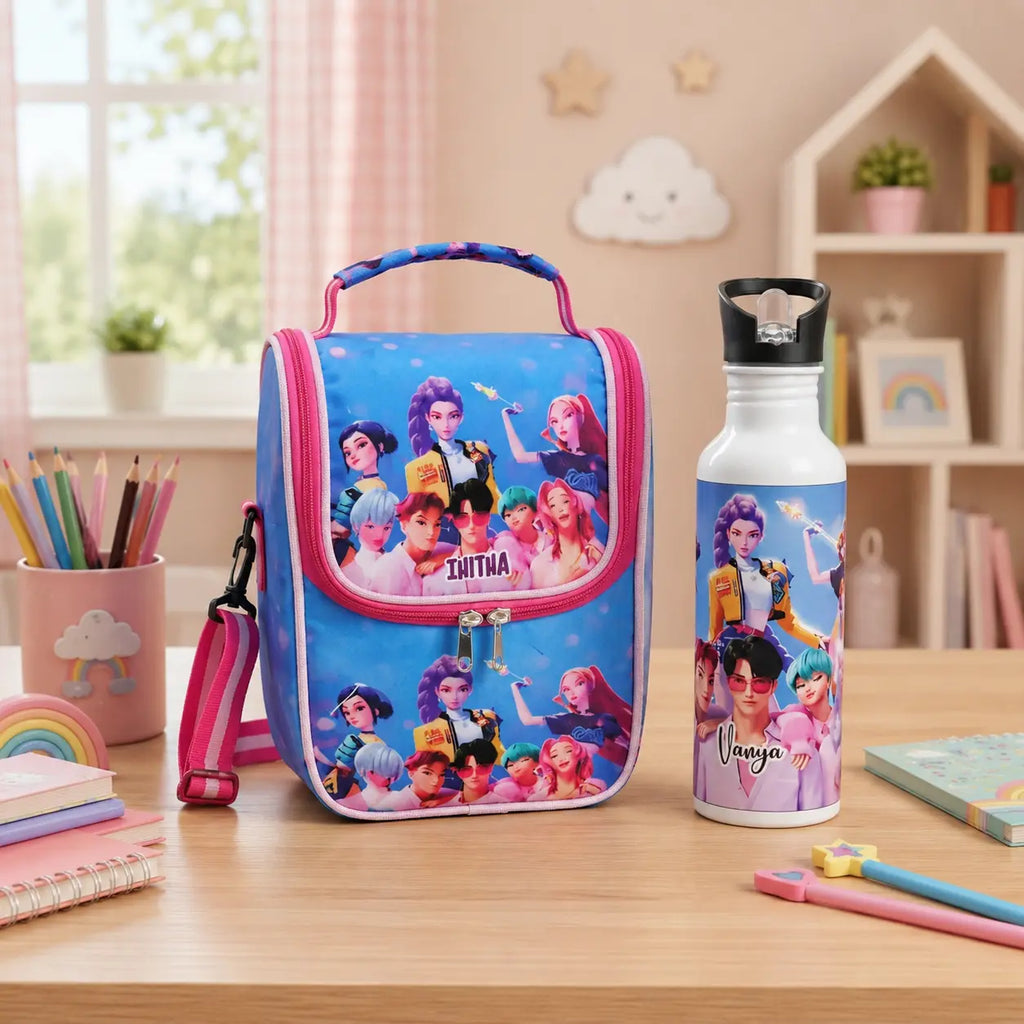 Personalised Lunch Bag & Bottle Combo