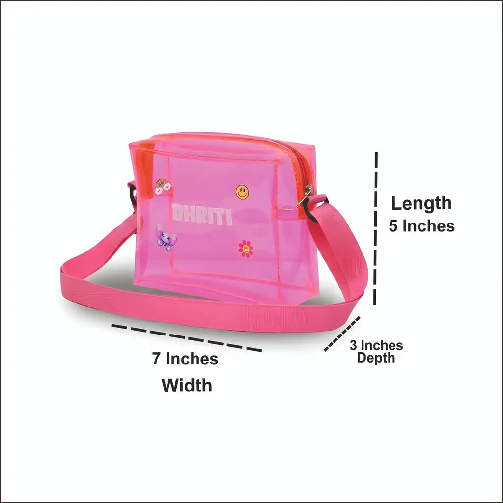 Personalised Jelly Sling Box Bag for Kids