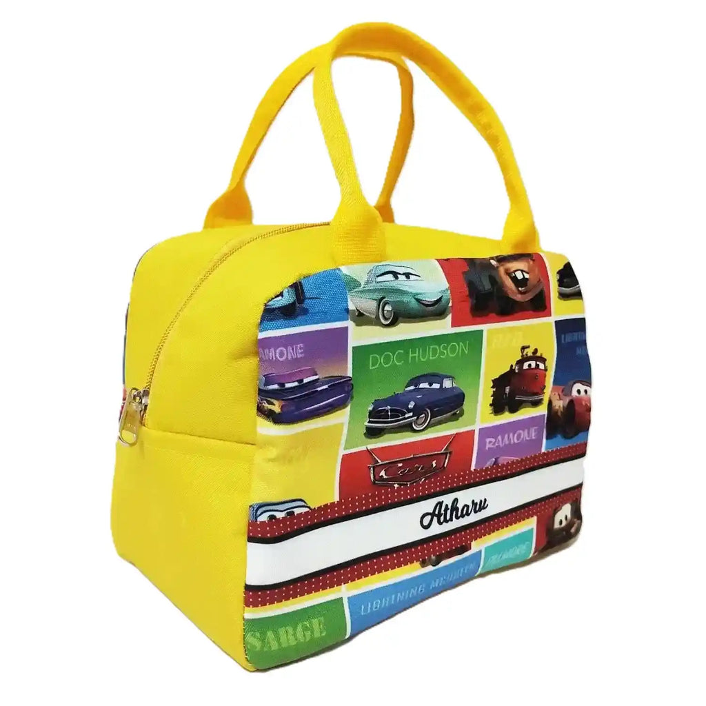 Personalized Printed Kids Lunch Bag With Handle Combo