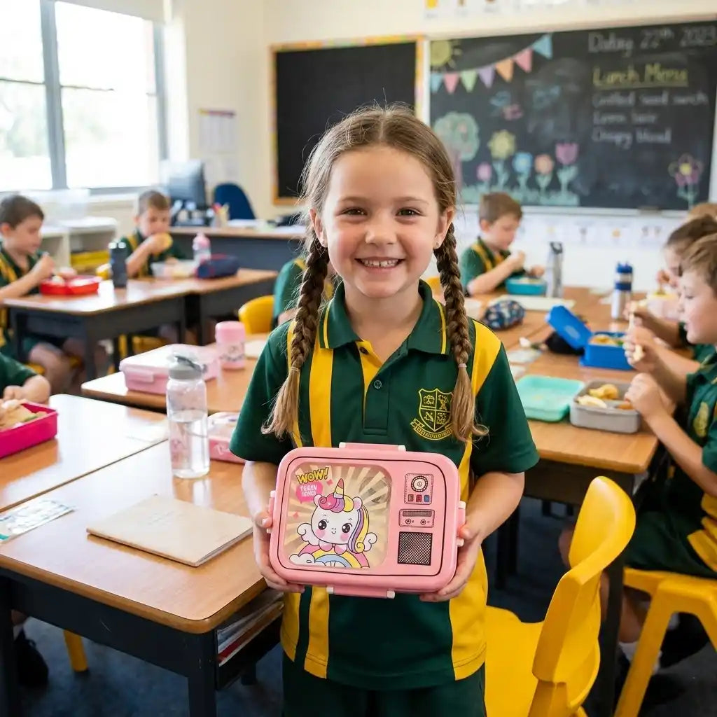 Steel Compartment Lunch Box for Kids