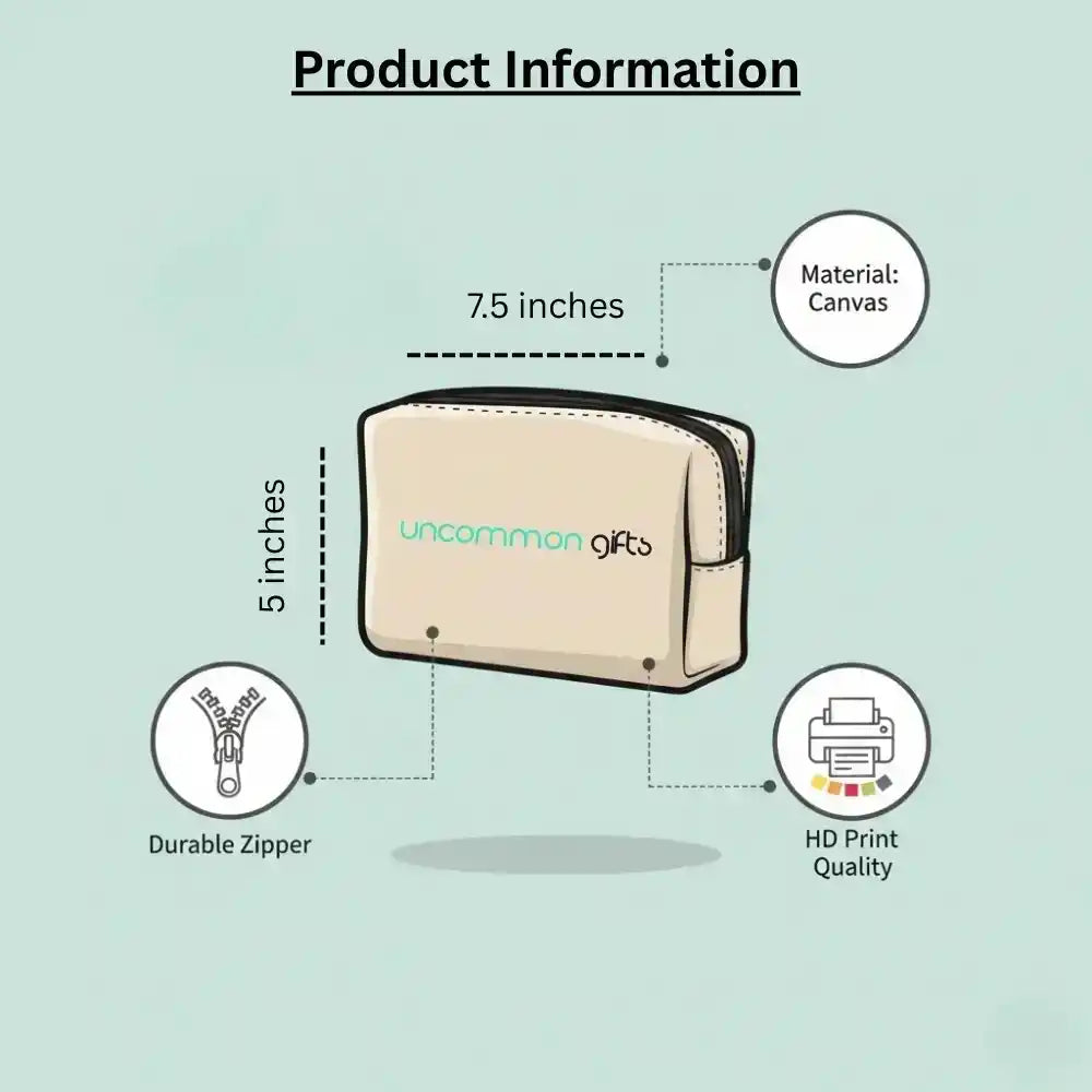 Personalised Printed Neck Pillow & Box Pouch Combo Gift Set